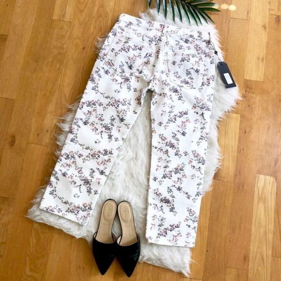 Rag & Bone micro floral wide leg high rise boyfriend Jeans size 25 new - Picture 3 of 7